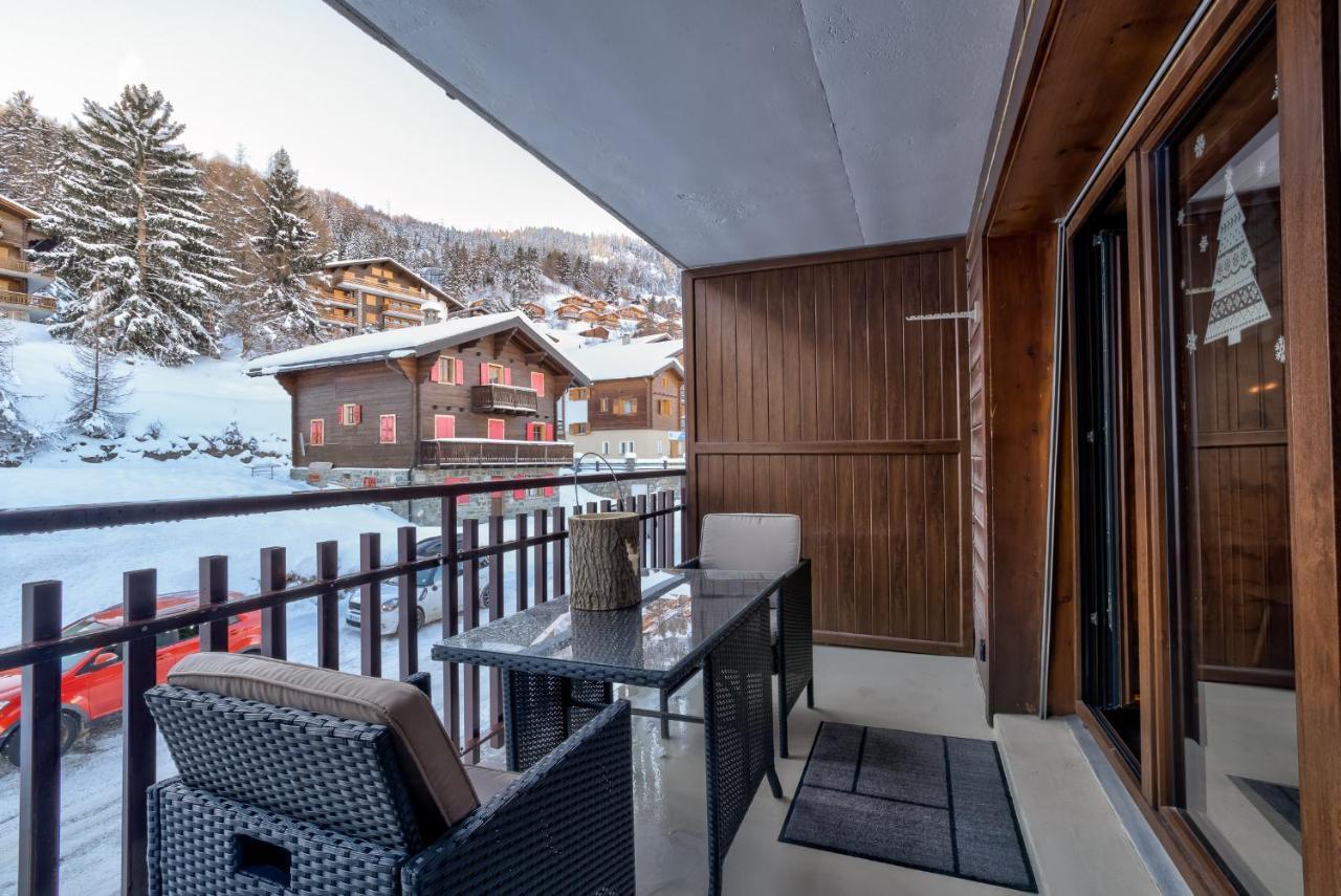 Appartement O Bouleau La Tzoumaz Buitenkant foto